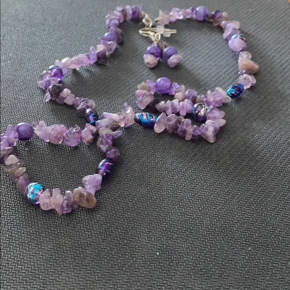 One of a kind handmade necklace and earrings - Picture 1 of 1